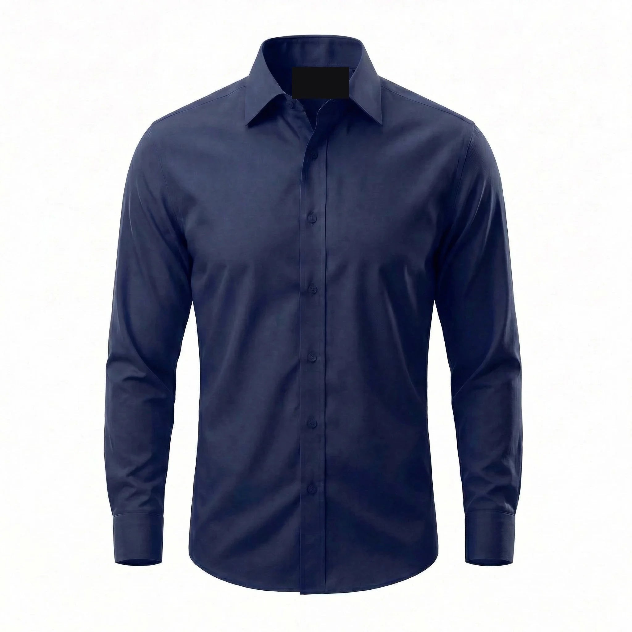 Venalondon non-iron shirt rolled in hand showing wrinkle recovery