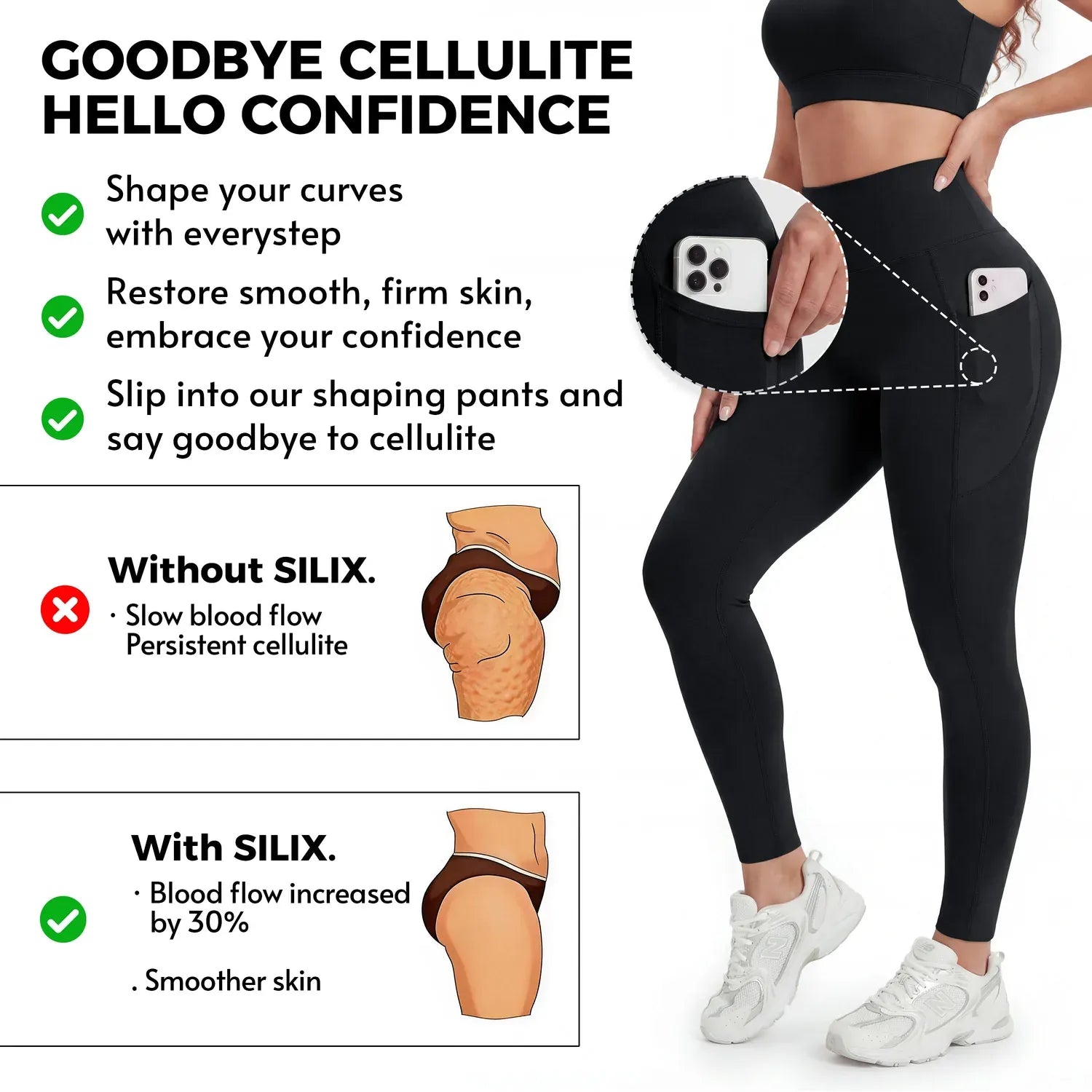 Venalondon Pocket Anti-Cellulite Sculpting Leggings