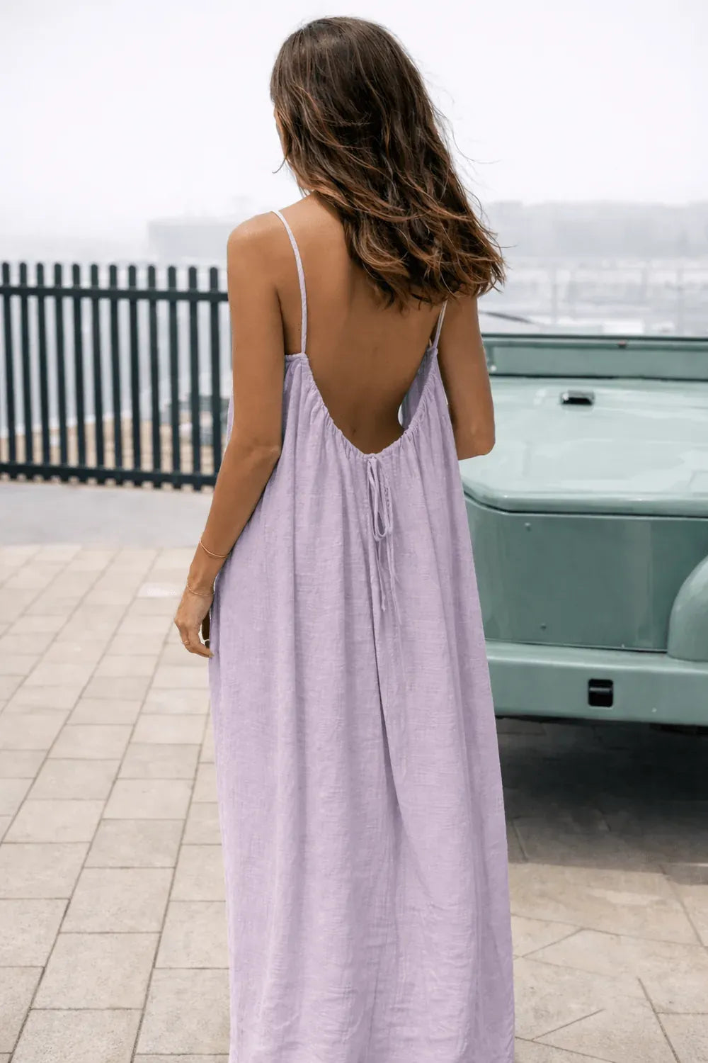 Backless Maxi Dress - Venalondon