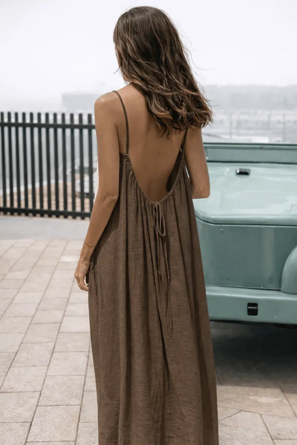 Backless Maxi Dress - Venalondon
